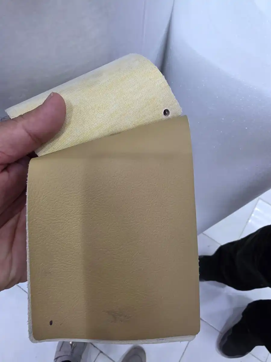 Faux Leather — Khaki beige
