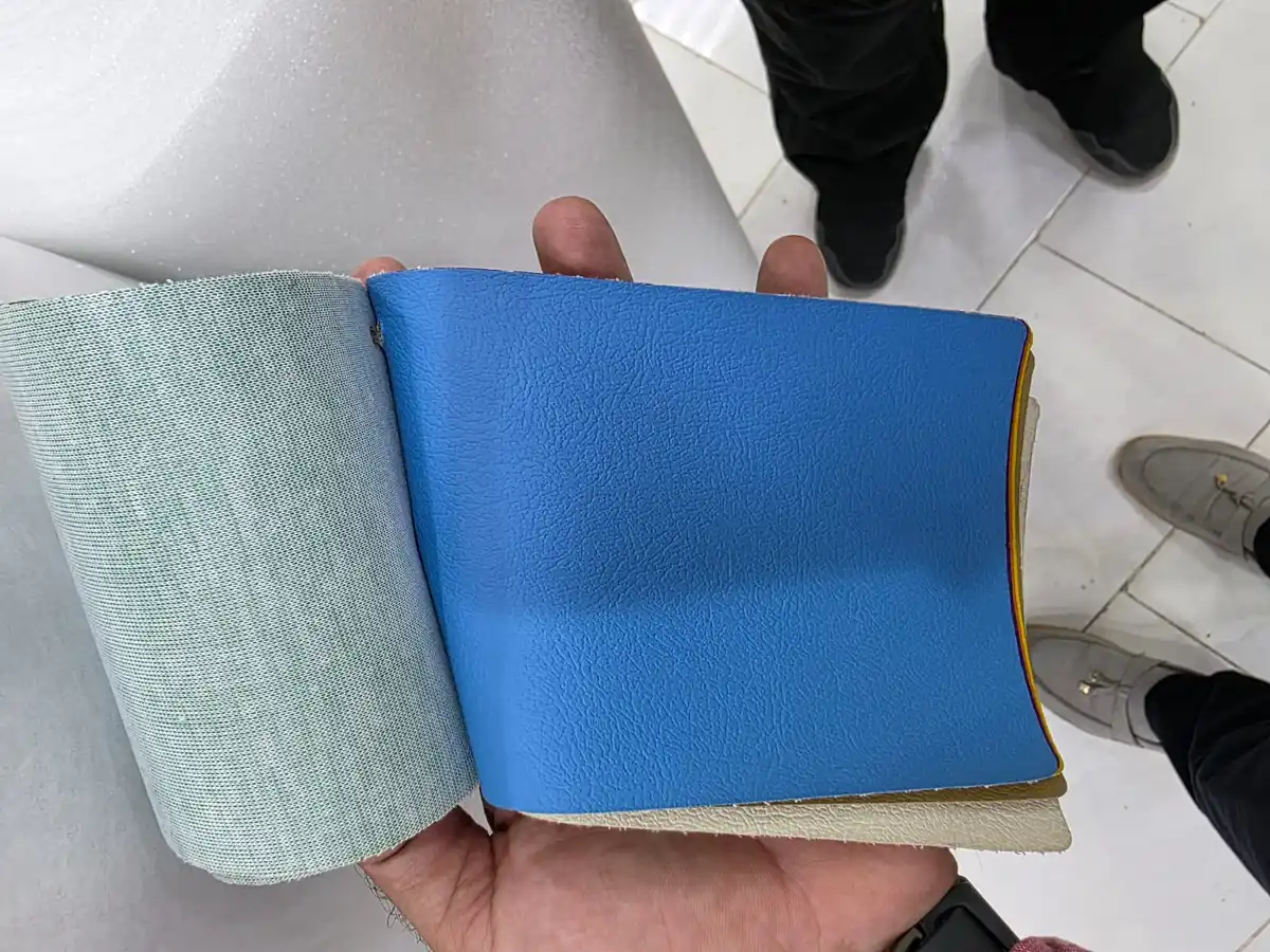 Faux Leather — Sky blue