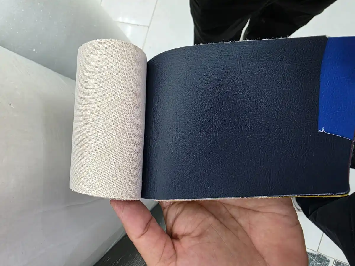 Faux Leather — Navy