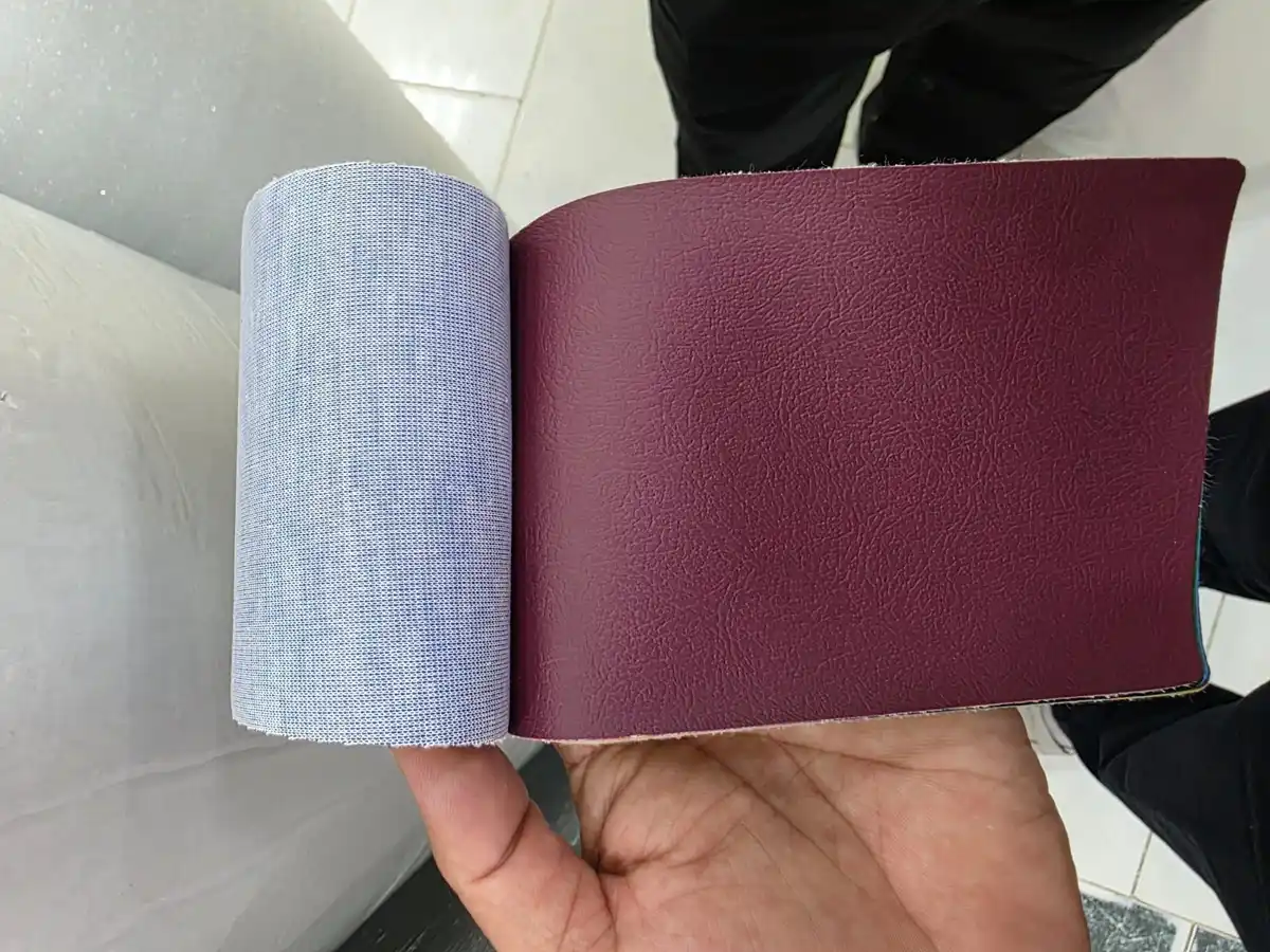 Faux Leather — Burgundy