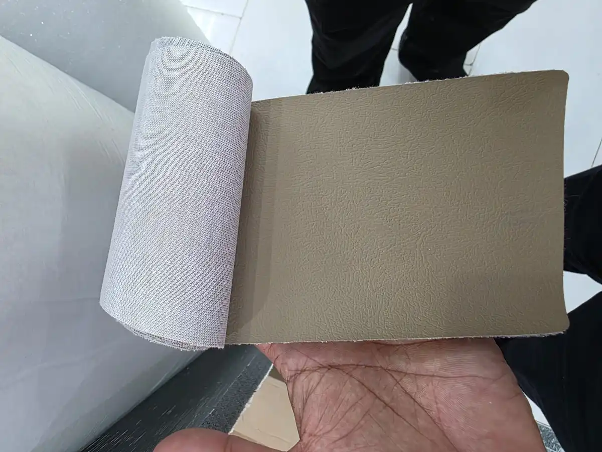 Faux Leather — Olive taupe