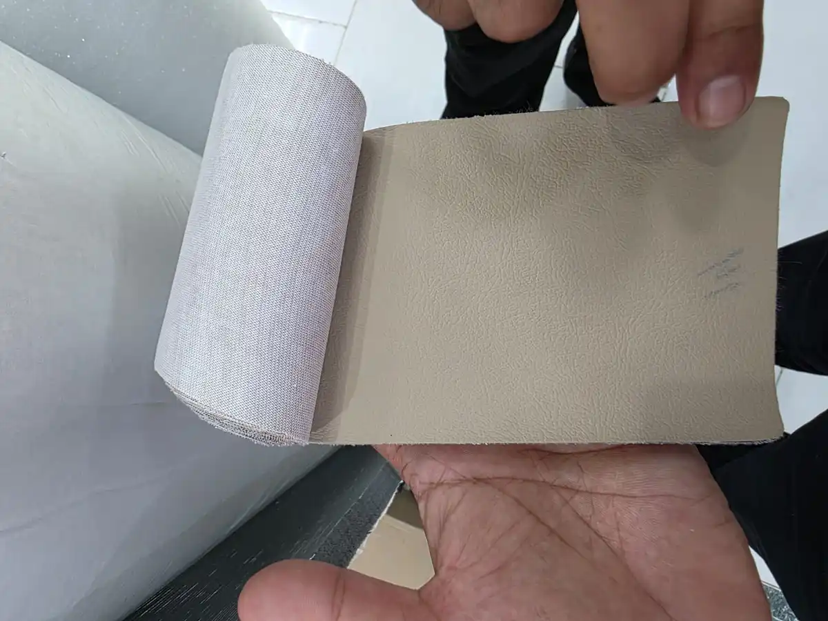 Faux Leather — Pale greige
