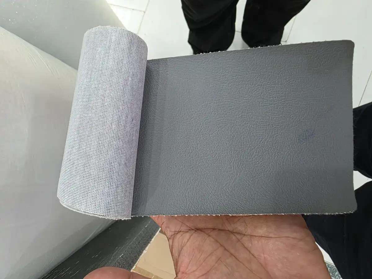 Faux Leather — Medium grey