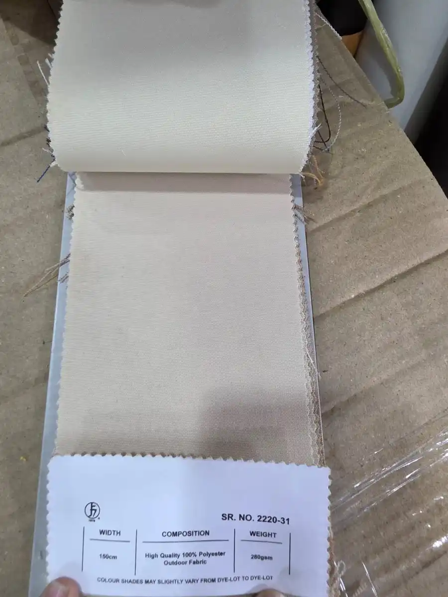 100 % Polyester Fabric — Pale warm grey