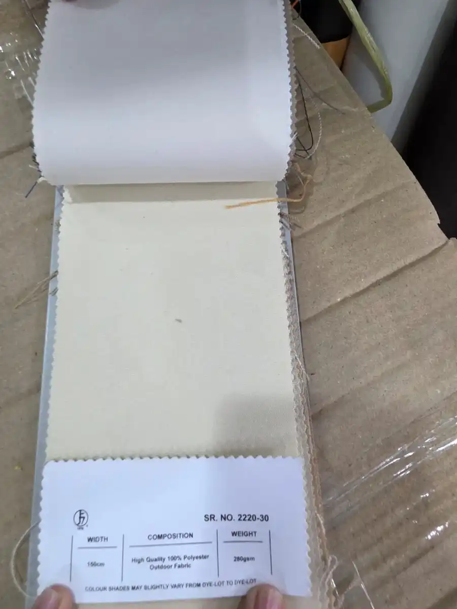 100 % Polyester Fabric — Ivory