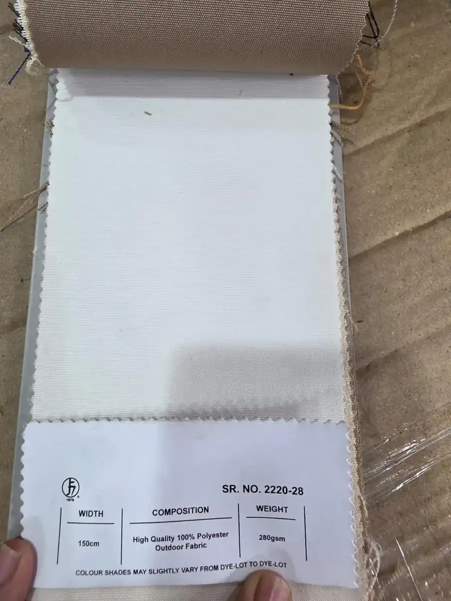 100 % Polyester Fabric — Cool white