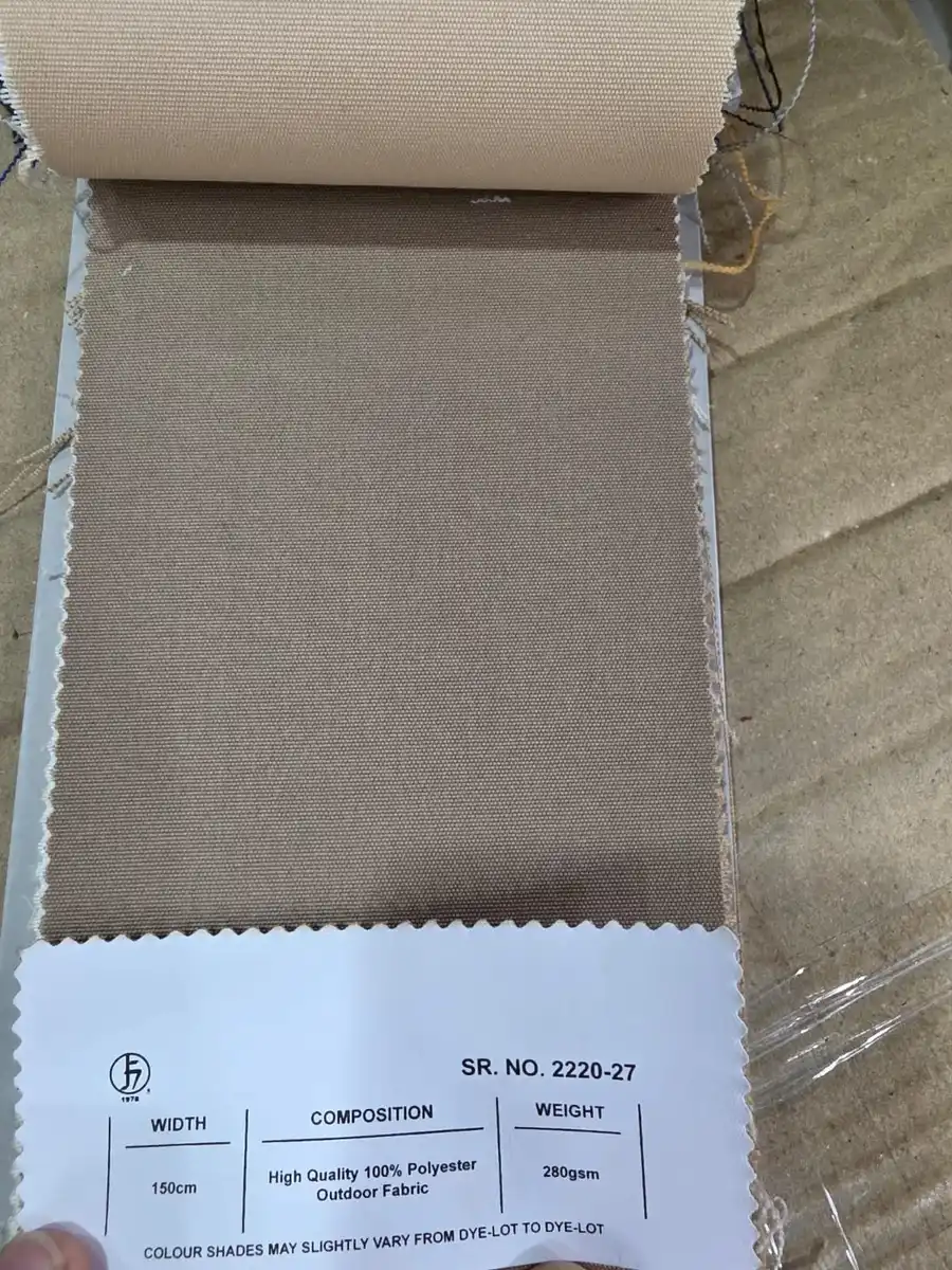 100 % Polyester Fabric — Warm taupe