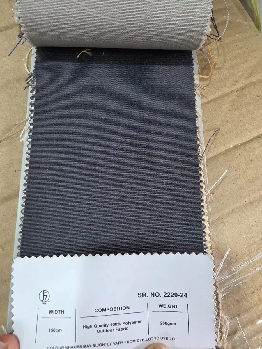 100 % Polyester Fabric — Deep charcoal blue