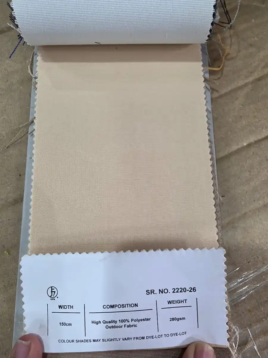 100 % Polyester Fabric — Cream sand