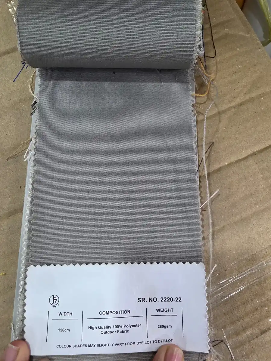 100 % Polyester Fabric — Cool medium grey