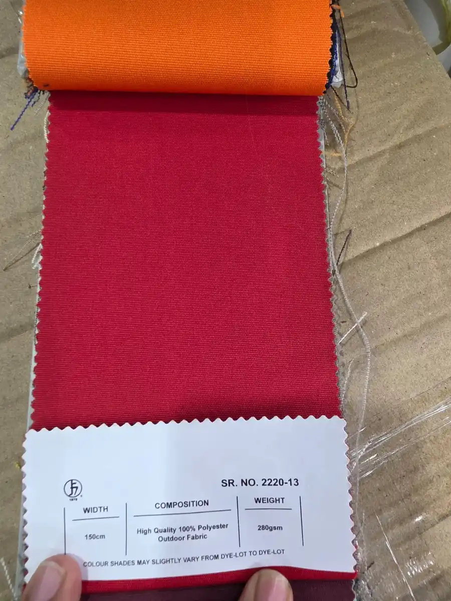 100 % Polyester Fabric — Red