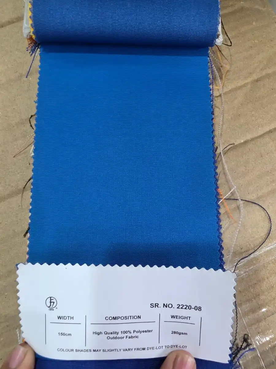 100 % Polyester Fabric — Bright blue