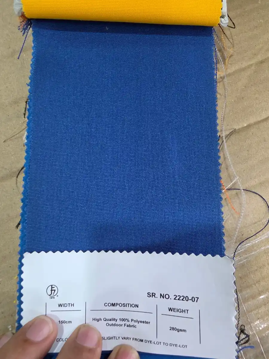 100 % Polyester Fabric — Denim blue