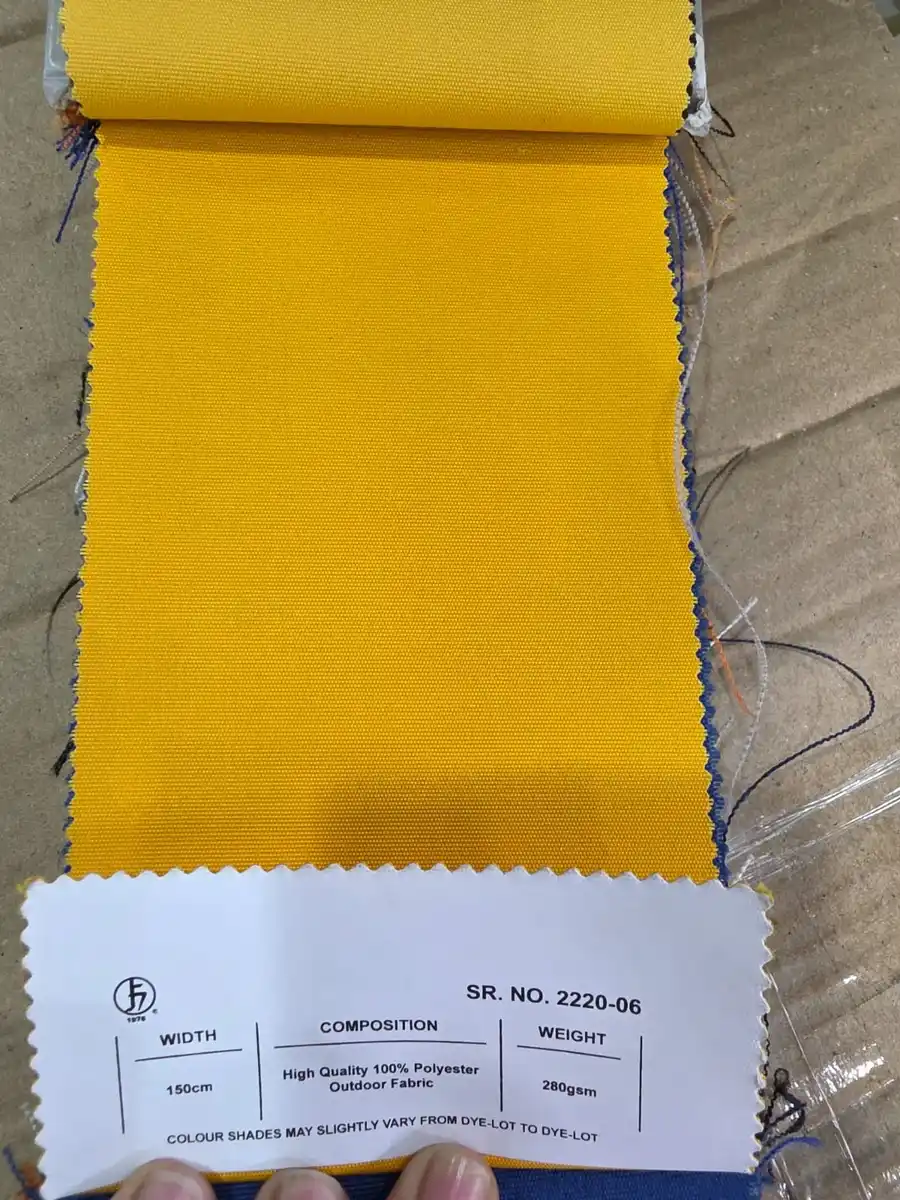 100 % Polyester Fabric — Golden yellow
