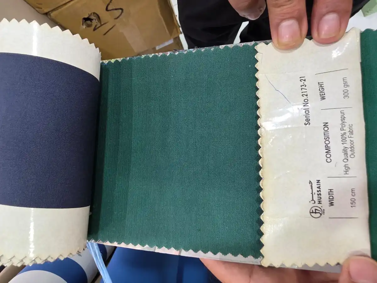 Polyspun Canvas — Deep teal green