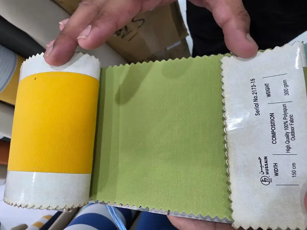 Polyspun Canvas — Pale olive green