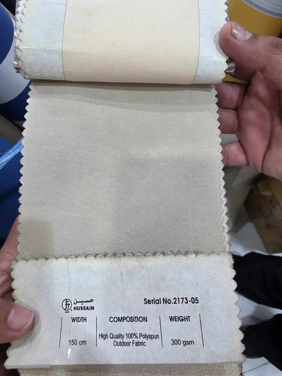 Polyspun Canvas — Pale stone grey