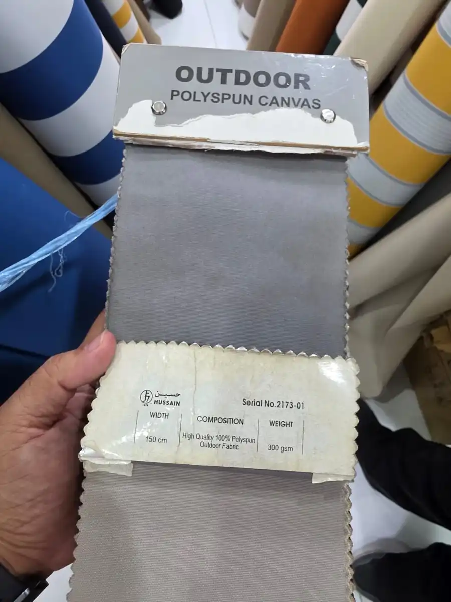 Polyspun Canvas — Cool medium grey