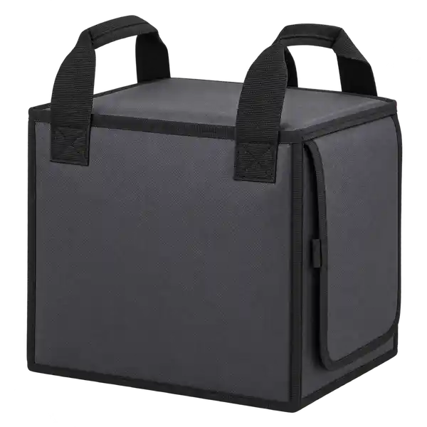 Charcoal Grey D600 Oxford Thermal Food Delivery Bag