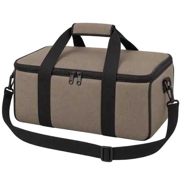 Khaki Taupe D600 Oxford Thermal Pizza Delivery Bag