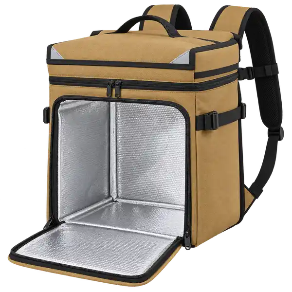 Ochre Tan D600 Oxford Insulated Rider Delivery Bag