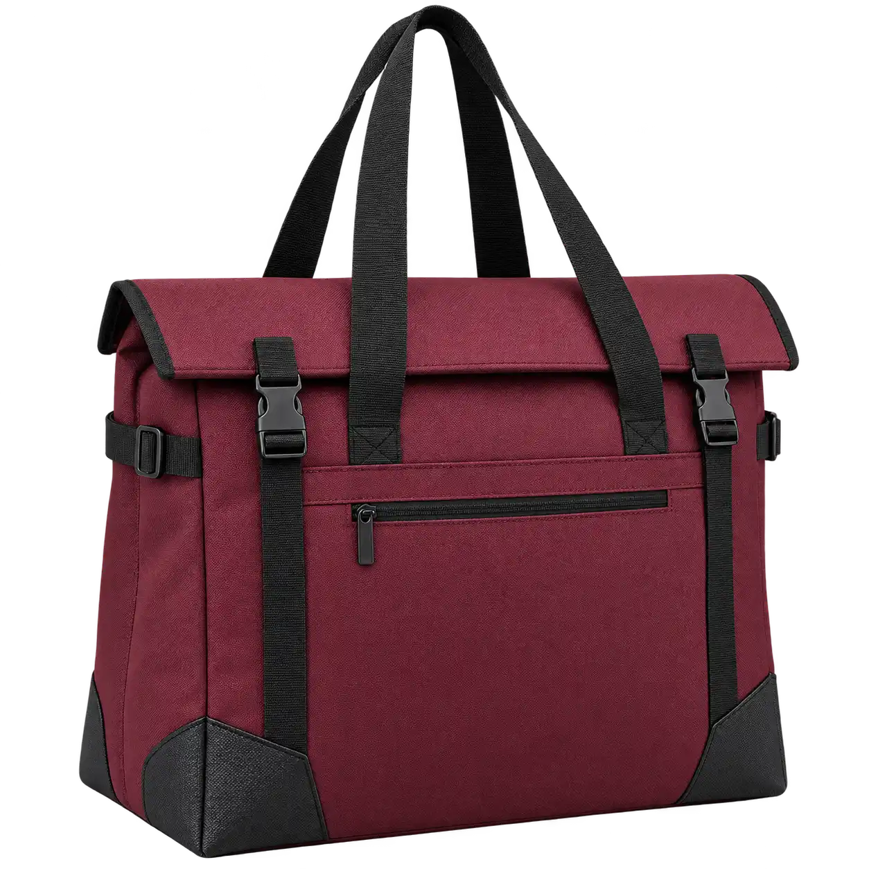 Maroon D600 Oxford Thermal Food Delivery Bag — As illustrated; custom strap colours available