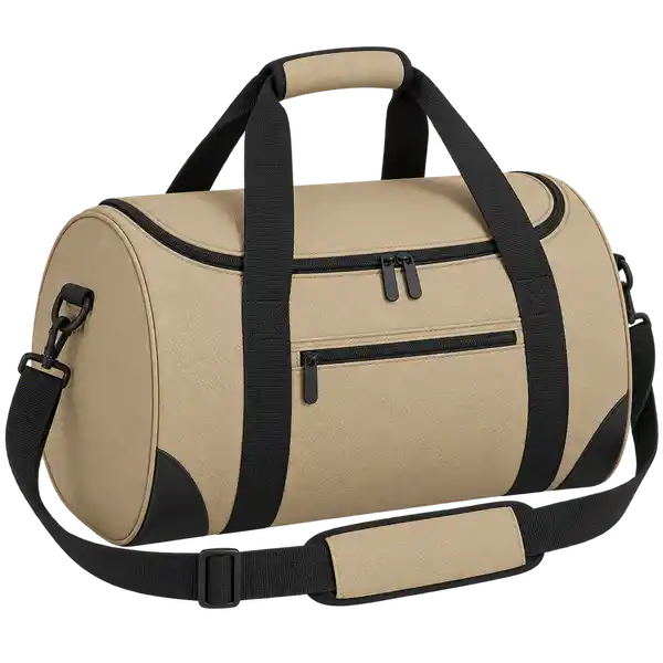 Sand Beige Faux Leather Thermal Cooler Bag