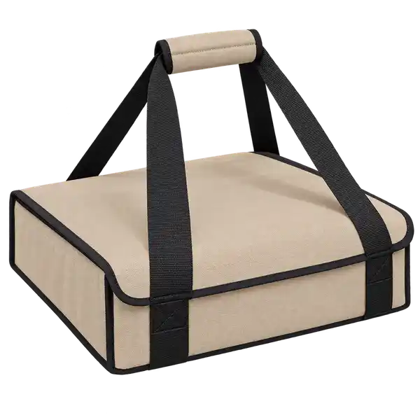Light Sand Polyester Thermal Pizza Delivery Bag