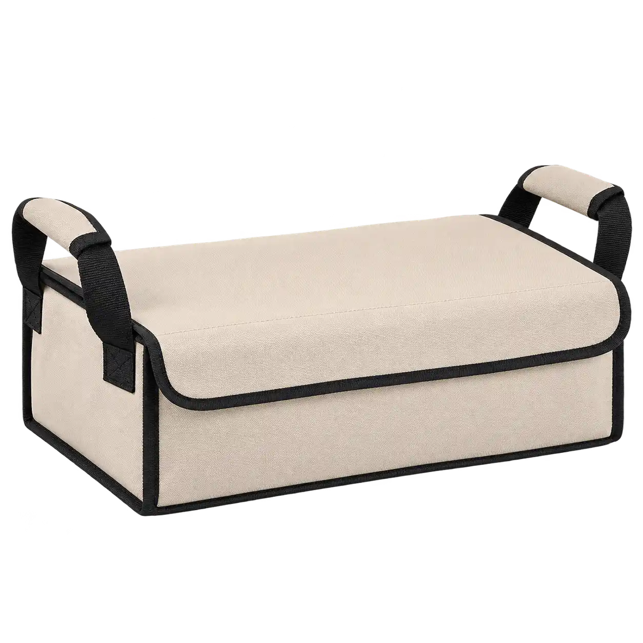 Cream Sand Polyester Thermal Food Delivery Bag — As illustrated; custom strap colours available