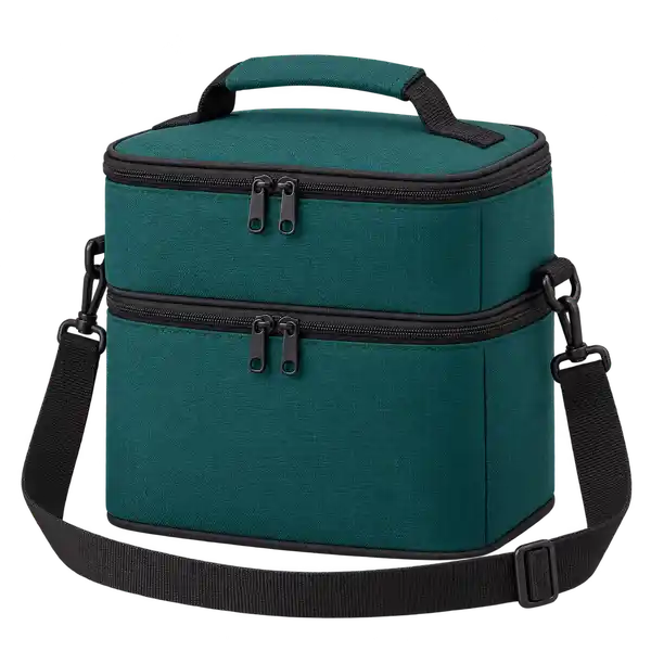 Deep Teal Polyester Thermal Food Delivery Bag