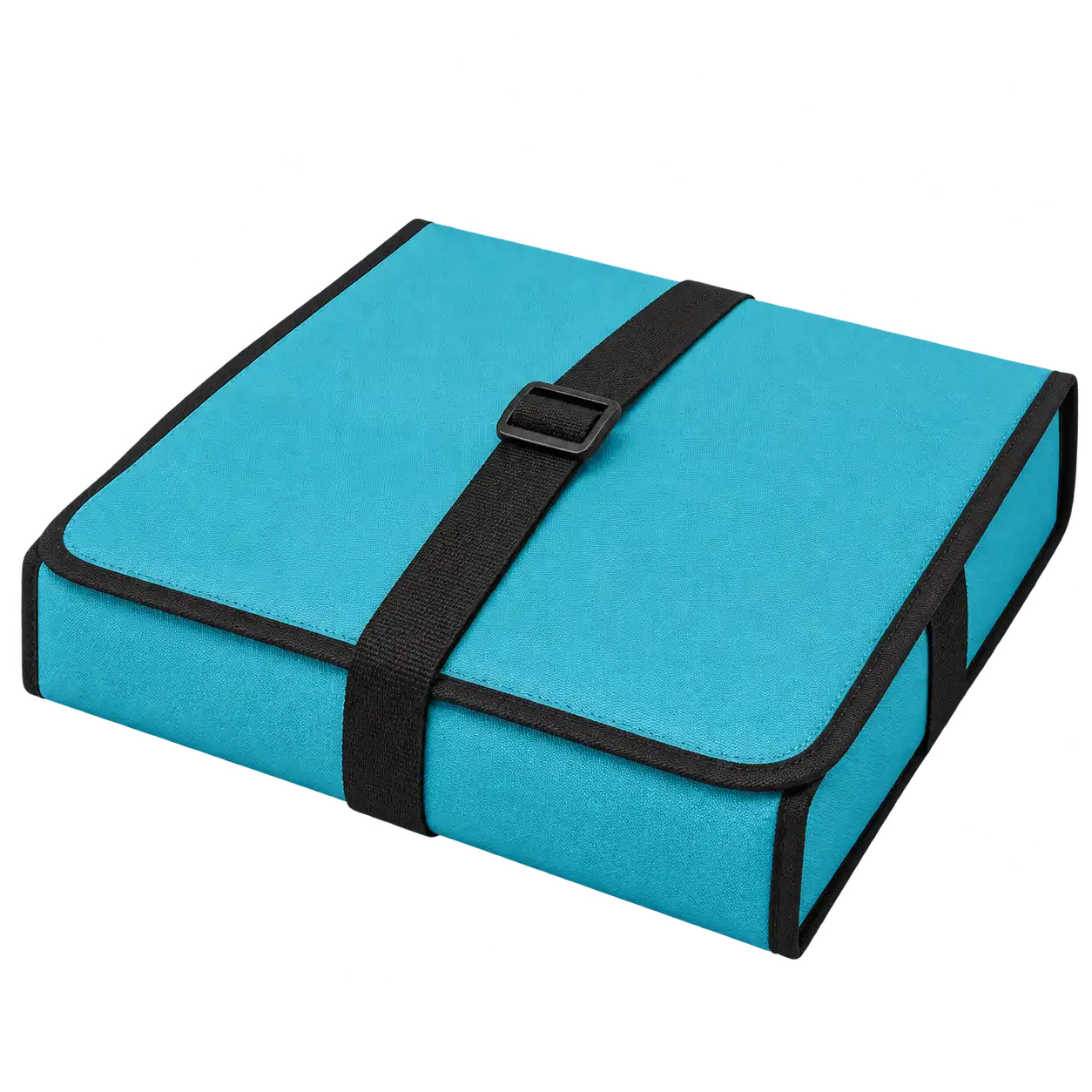 Turquoise Polyester Thermal Pizza Delivery Bag — As illustrated; custom strap colours available