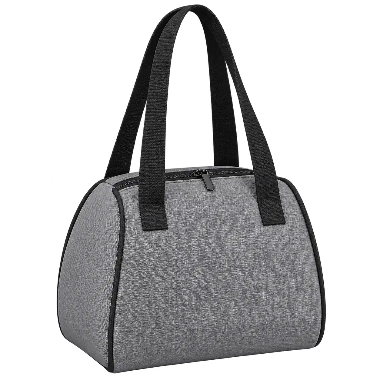 Slate Grey Polyester Thermal Burger Delivery Bag — As illustrated; custom strap colours available