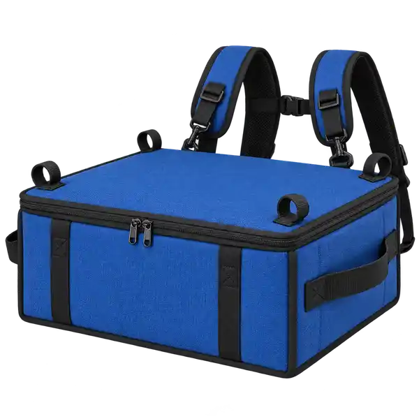 Denim Blue Polyester Insulated Rider Delivery Bag