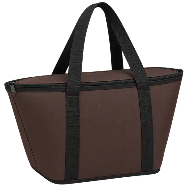Espresso Brown Polyester Thermal Cooler Bag