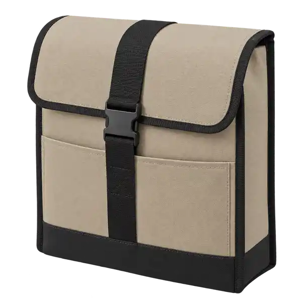 Sand Beige Polyspun Canvas Thermal Pizza Delivery Bag