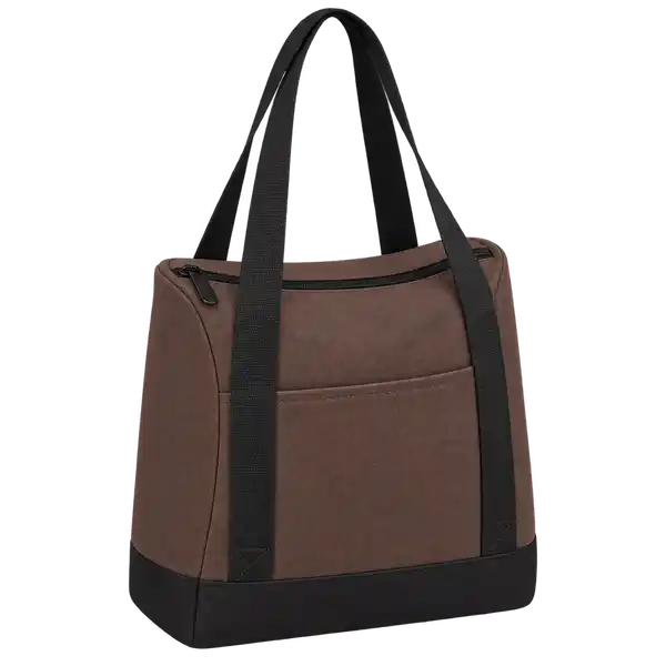Chocolate Brown Polyspun Canvas Thermal Burger Delivery Bag