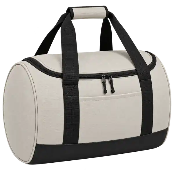 Pale Stone Grey Polyspun Canvas Thermal Cooler Bag
