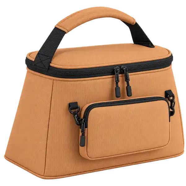 Warm Camel Solution-Dyed Polyester Thermal Cooler Bag