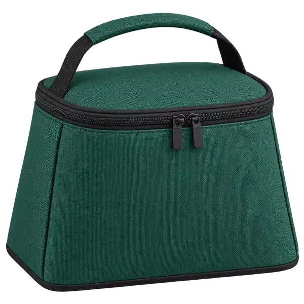Dark Forest Green Solution-Dyed Polyester Thermal Cooler Bag