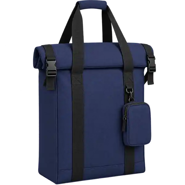 Deep Navy Solution-Dyed Polyester Thermal Food Delivery Bag