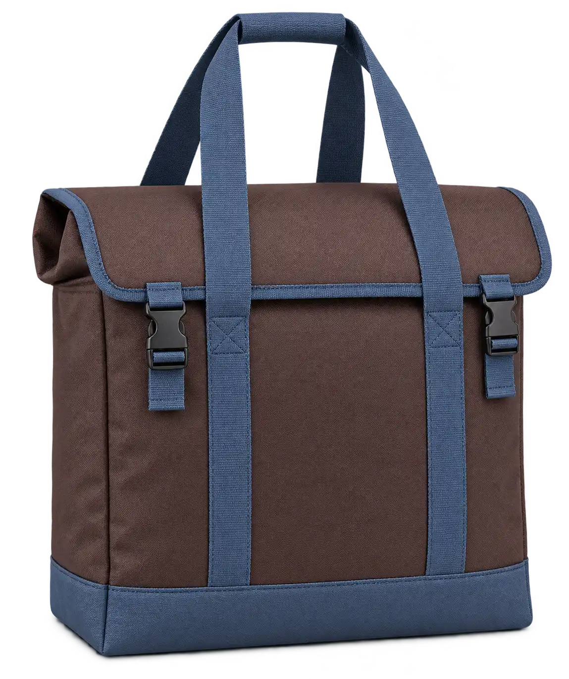 Chocolate Brown D600 Oxford Thermal Food Delivery Bag — Slate blue
