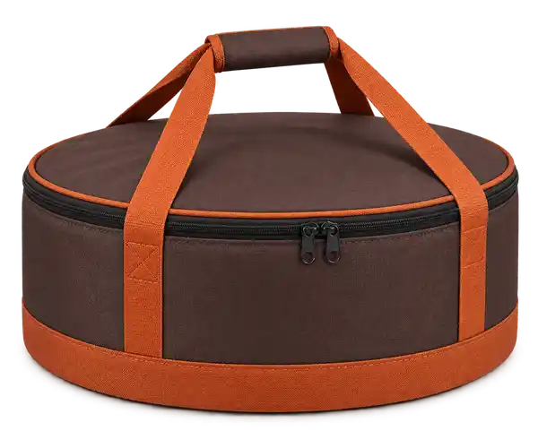Chocolate Brown D600 Oxford Thermal Pizza Delivery Bag