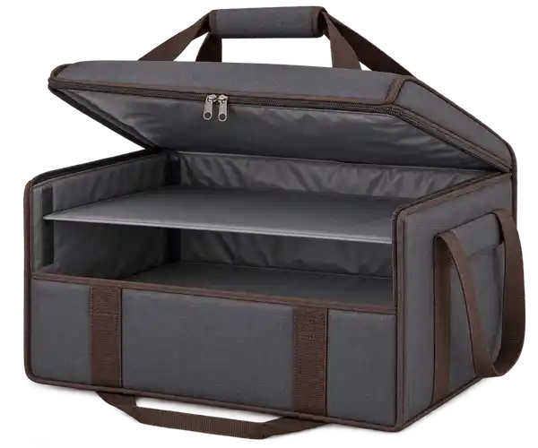 Charcoal Grey D600 Oxford Thermal Pizza Delivery Bag