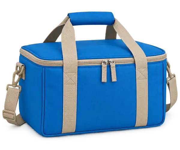 Bright Azure Blue D600 Oxford Thermal Cooler Bag