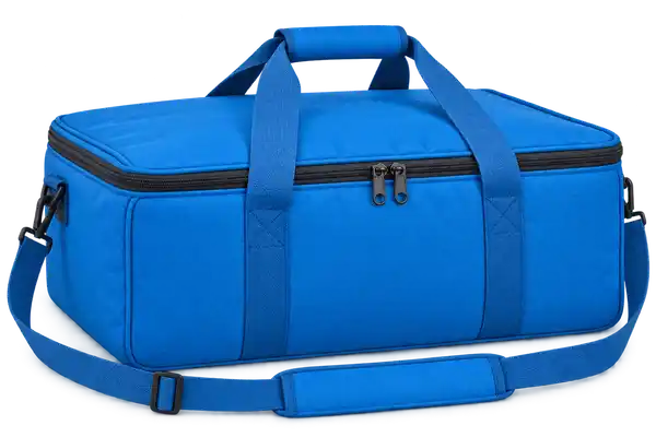 Bright Azure Blue D600 Oxford Thermal Pizza Delivery Bag
