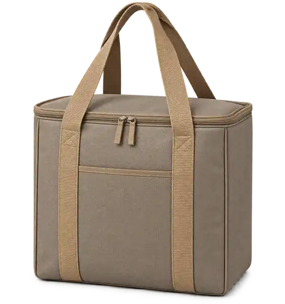 Khaki Taupe D600 Oxford Thermal Cooler Bag