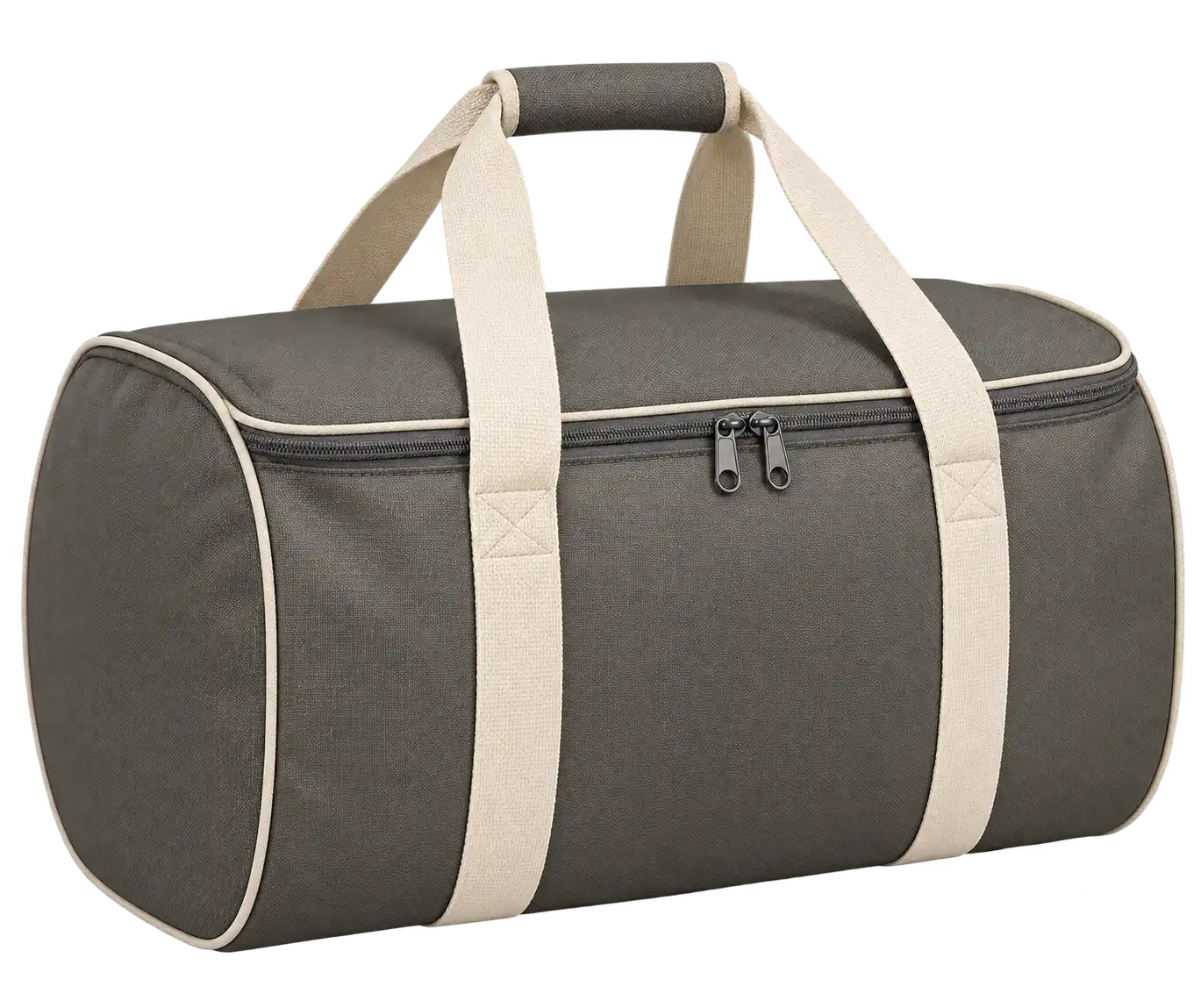Olive Grey D600 Oxford Thermal Food Delivery Bag — Ivory