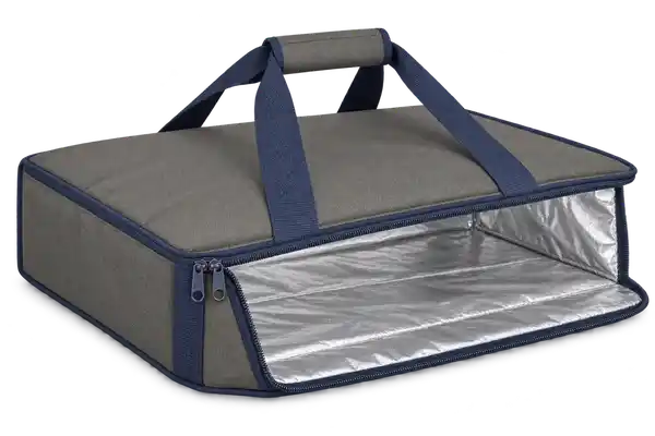 Olive Grey D600 Oxford Thermal Pizza Delivery Bag