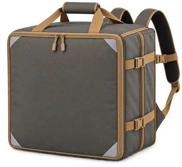 Olive Grey D600 Oxford Insulated Rider Delivery Bag