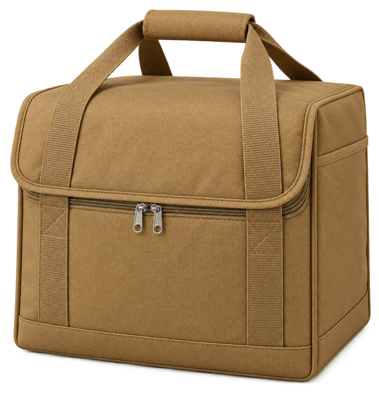 Ochre Tan D600 Oxford Thermal Burger Delivery Bag — Camel tan